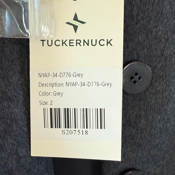 TUCKERNUCK Gray Wool Rhoda Midi Dress Womens Size 2 Small NWT - Picture 6 of 9